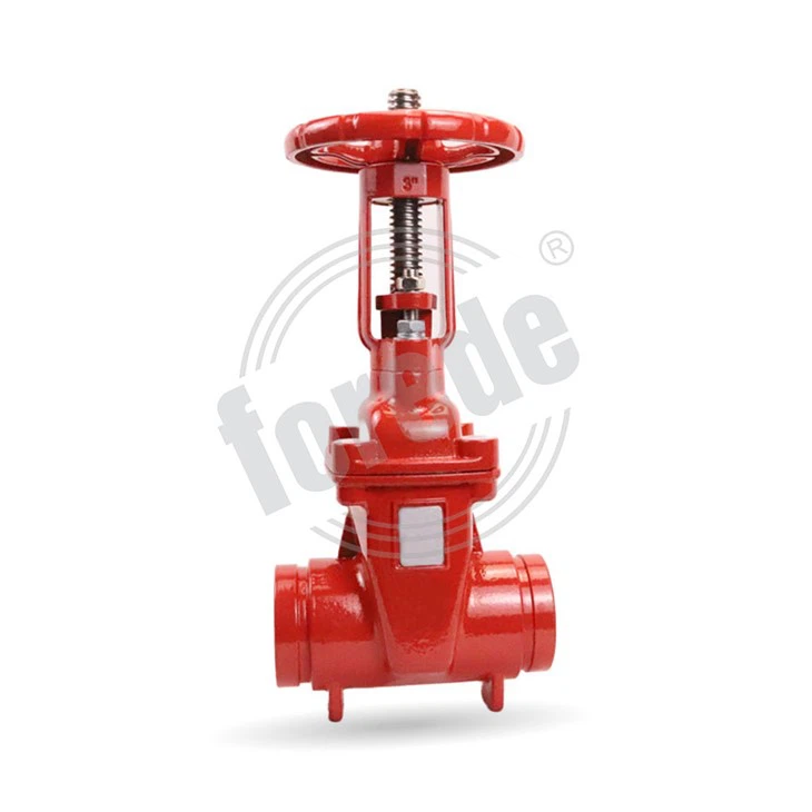 Groove End Rising Stem Stainless Steel Gate Valve