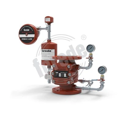 Flange Wet Alarm Check Valve With Stainless Steel Pipe